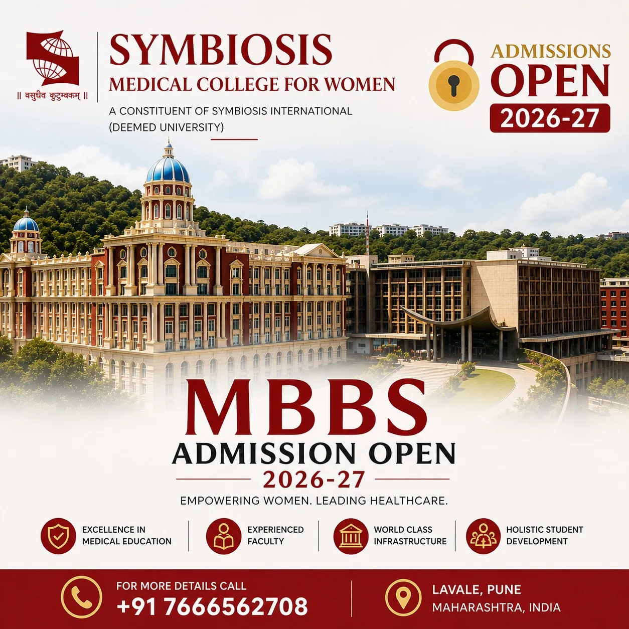 Symbiosis Medical College for Women MBBS Admission Open 2026-27